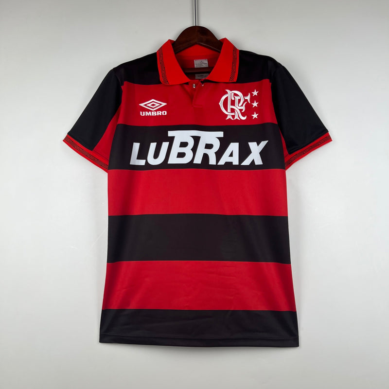 Camisa Flamengo Retrô 1990 - Vermelha e Preta