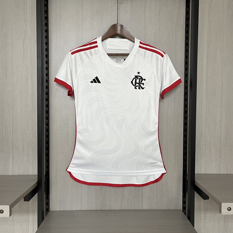 Camisa Feminina Flamengo Away II 24/25 - Branco