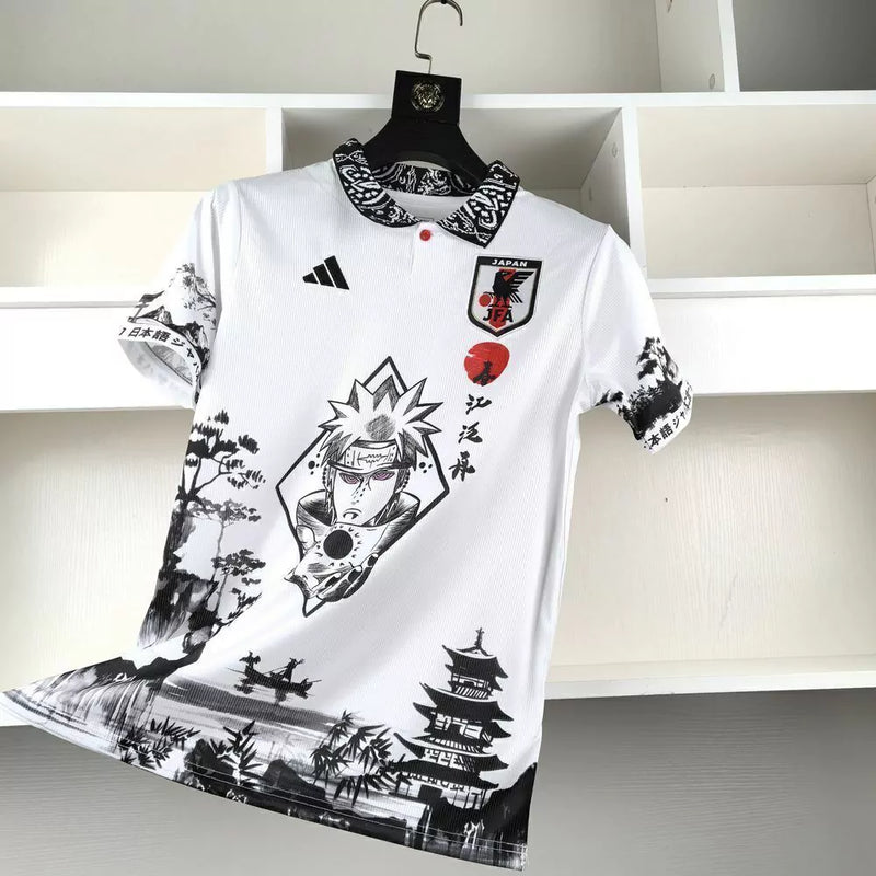 Camisa Japão Edição Naruto 2024 s/n° Torcedor Masculino - Branco.