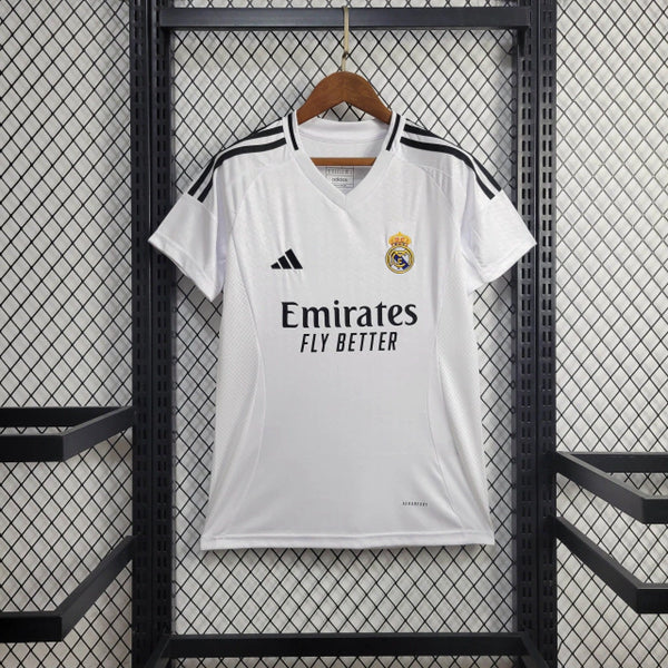 Camisa Real Madrid Home 24/25 s/n° Torcedor Feminina - Branco