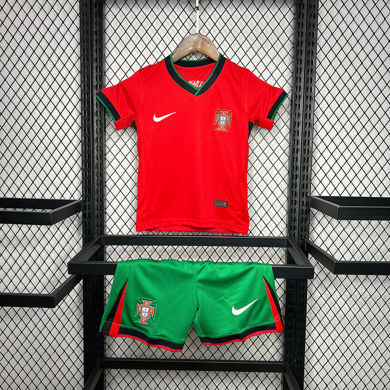 Kids Portugal 2024∕25 Euro Home Kids Kit(79D4)