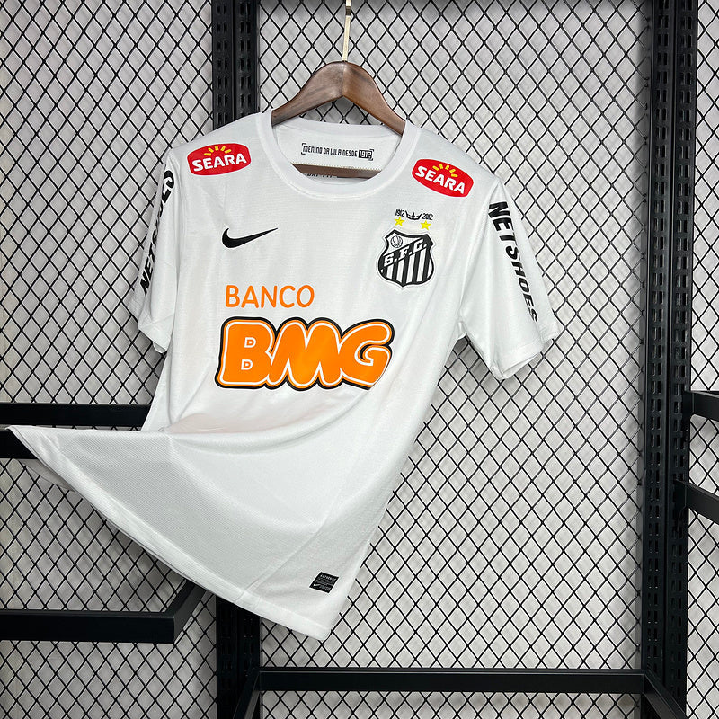 Camisa do Santos Retro l - 2011/2012 - Branco camisa do santos 2011 neymar