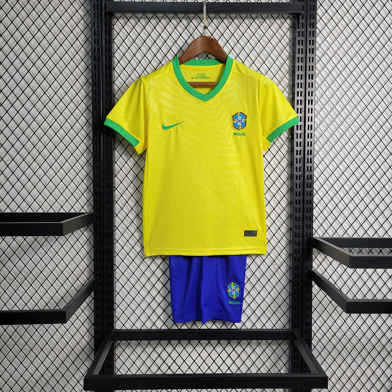 Kit Infantil Brasil 23/24 - Feminino - Amarelo