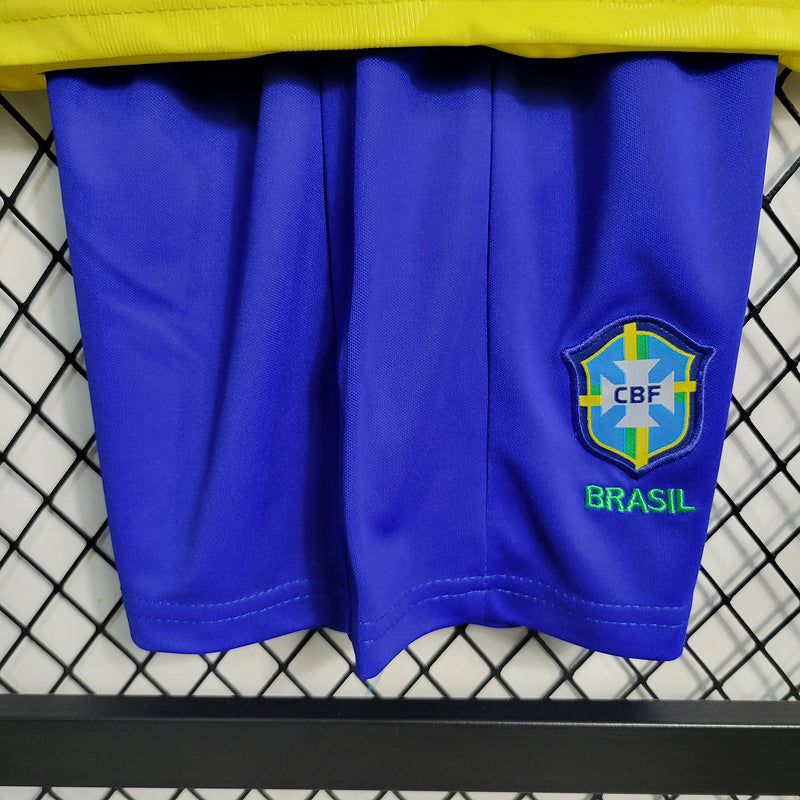 Kit Infantil Brasil 23/24 - Feminino - Amarelo