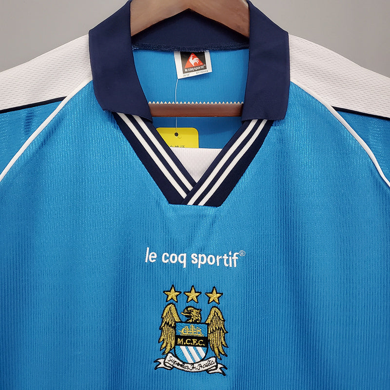 Camisa Manchester City Retrô 1999/2001 Azul