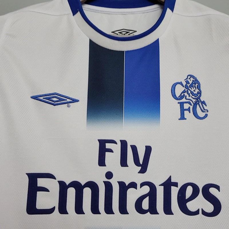 Camisa Chelsea Retrô 2003/2005 Azul e Branca -