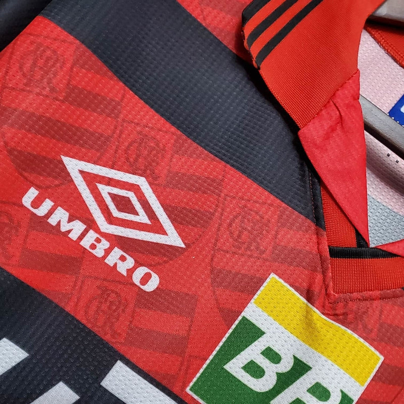 Camisa Flamengo Retrô 1995 Vermelha e Preta