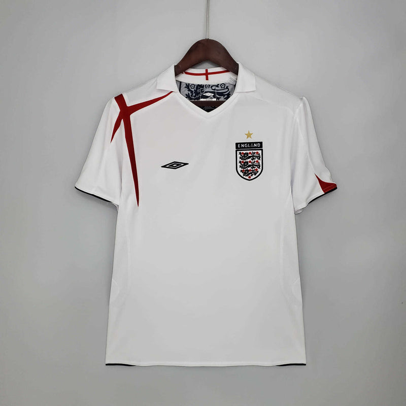 Camisa Inglaterra Retrô 2006 Branca -