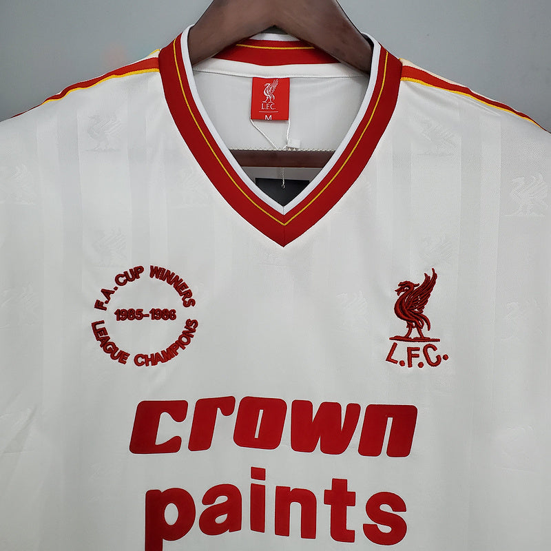 Camisa Liverpool Retrô 1985/1986 Branca