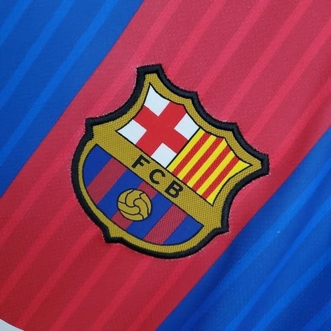 Camisa Barcelona Retrô 2016/2017 Azul e Vermelha - Nike