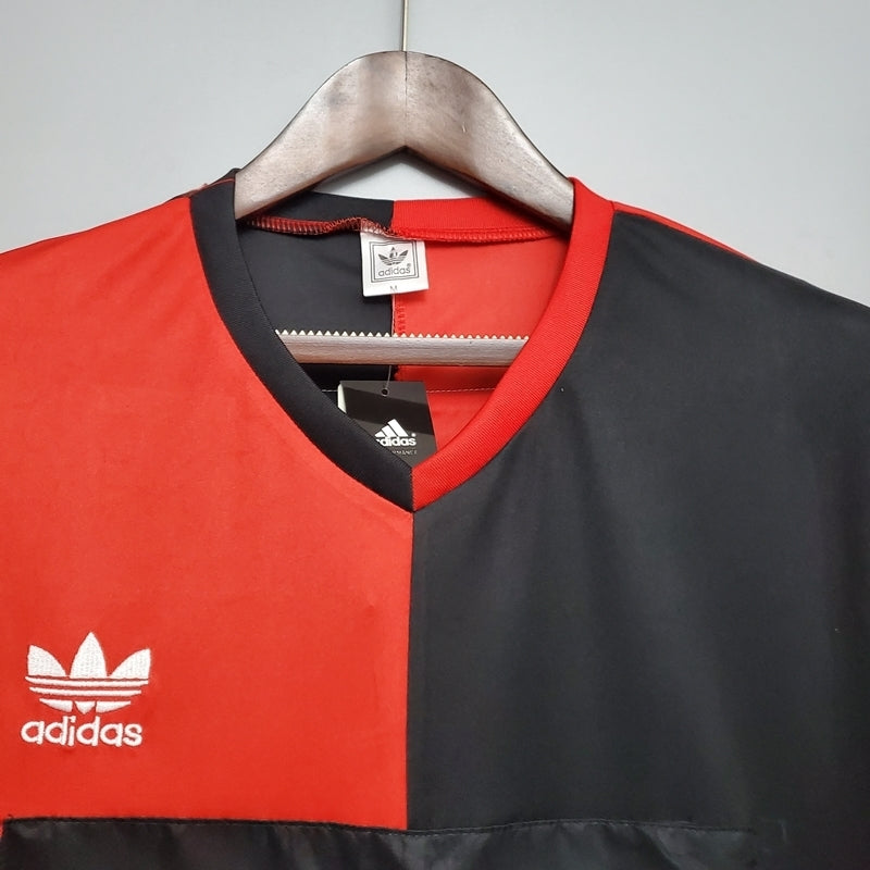 Camisa Newell's Old Boys Retrô 1993 Vermelha e Preta - Adidas