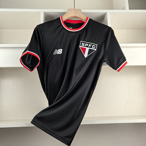 Camisa Sao Paulo New Balance 2024 Retrô Preta(CD27)