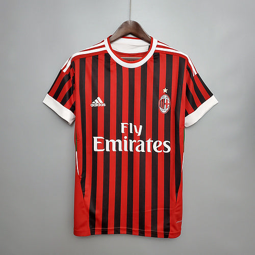 Camisa Milan Retrô 2011/2012 Vermelha e Preta - Adidas